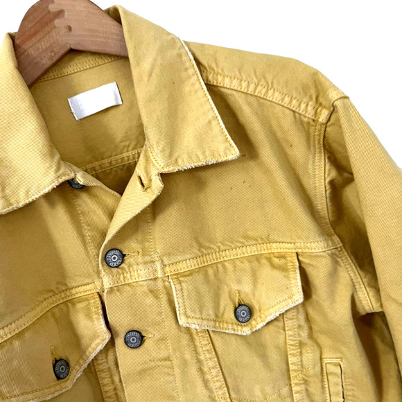 Boyish By Her Designed In Los Angeles Harvey Butter Yellow Denim Jacket  Size XS - Picture 5 of 10